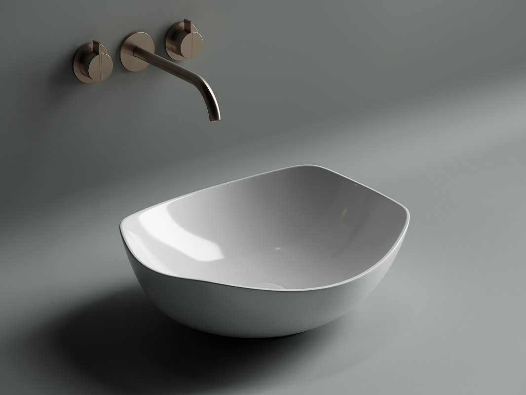 Раковина накладная Ceramica Nova Element CN5017 42x38.5 (белый), без донного клапана