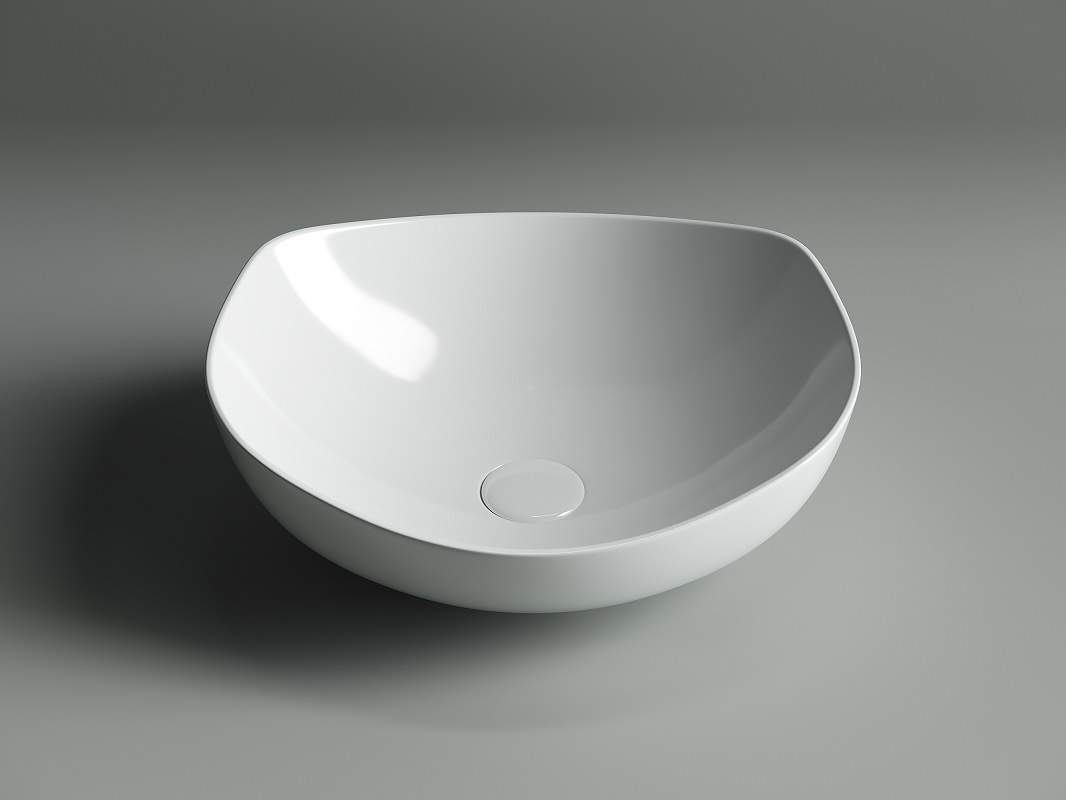 Раковина накладная Ceramica Nova Element CN5017 42x38.5 (белый), без донного клапана