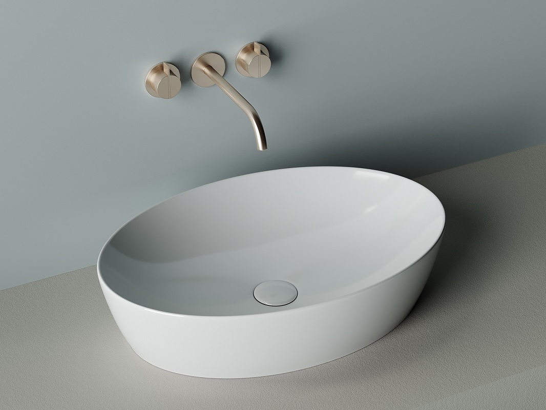 Раковина накладная Ceramica Nova Element CN5018 61x41 (белый), без донного клапана