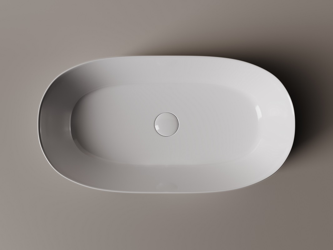 Раковина накладная Ceramica Nova Element CN5022 67.5x35 (белый), без донного клапана