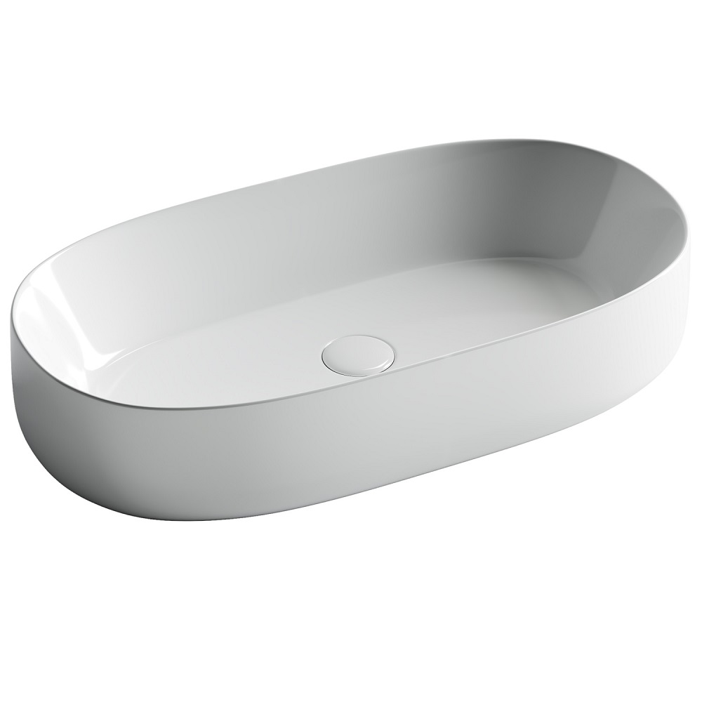 Раковина накладная Ceramica Nova Element CN5022 67.5x35 (белый), без донного клапана