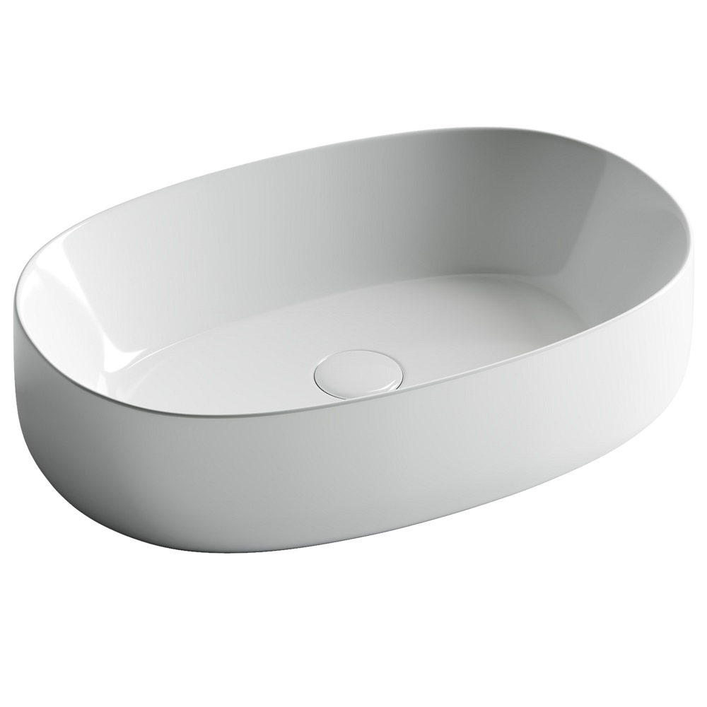 Раковина накладная Ceramica Nova Element CN5023 54x35 (белый), без донного клапана