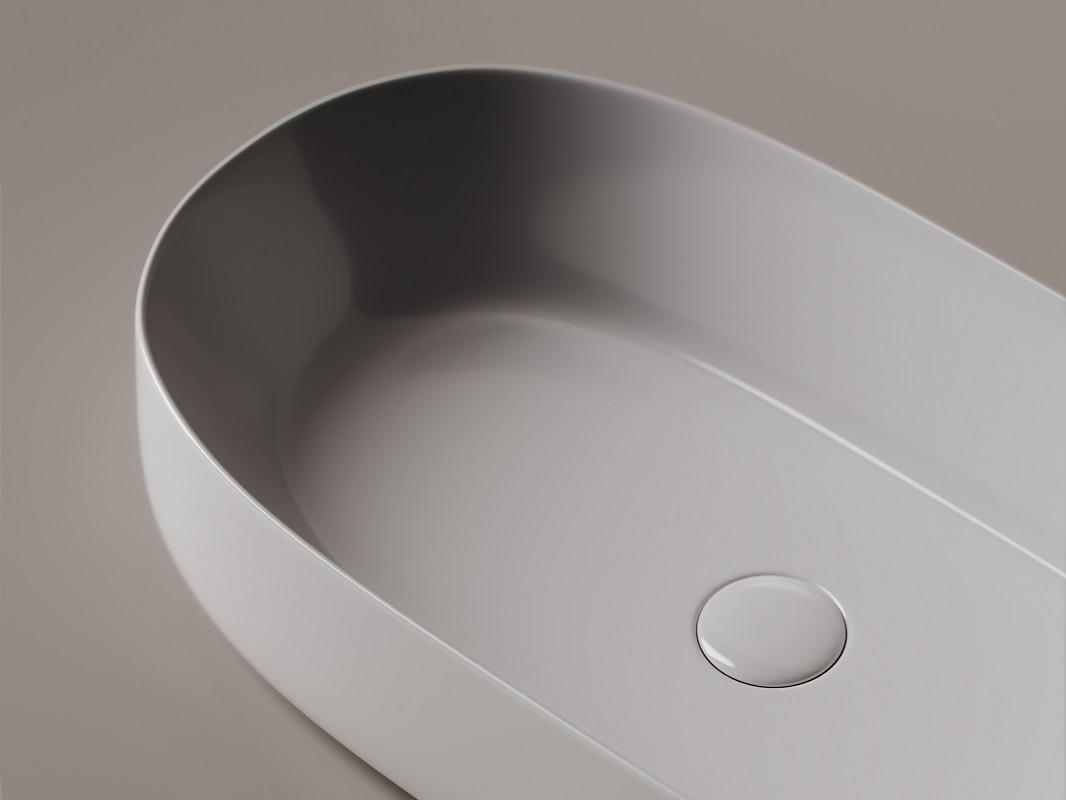 Раковина накладная Ceramica Nova Element CN5023 54x35 (белый), без донного клапана