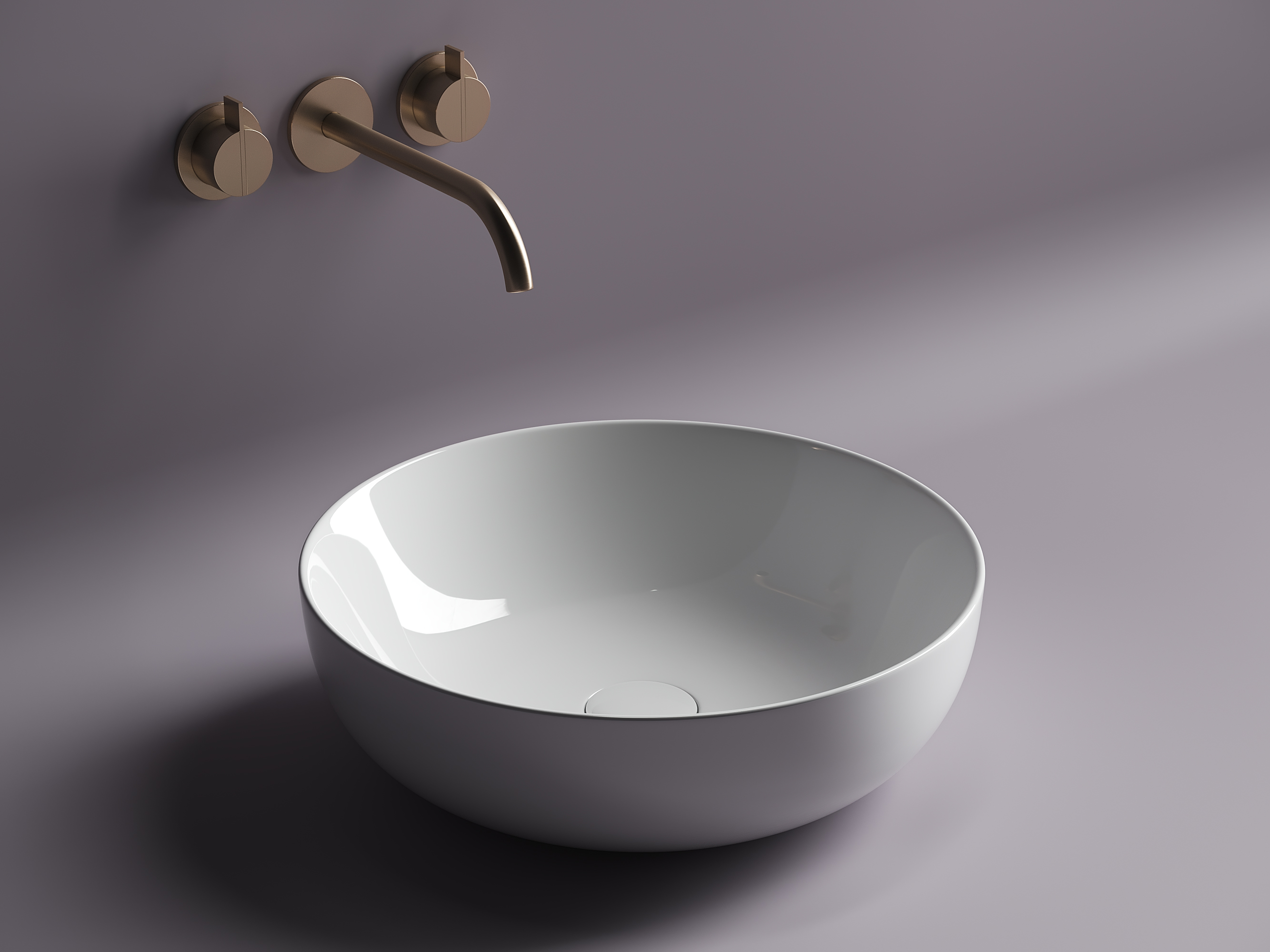 Раковина накладная Ceramica Nova Element CN5024 42x42 (белый), без донного клапана