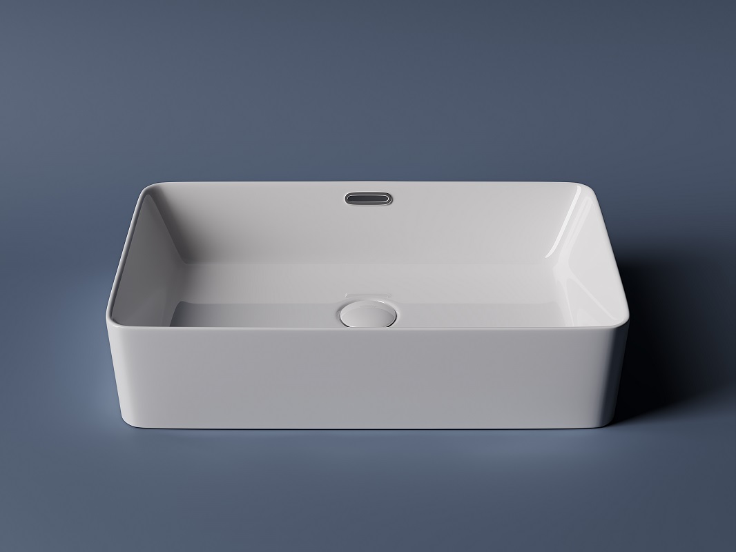 Раковина накладная Ceramica Nova Element CN5025 60x38 (белый), без донного клапана