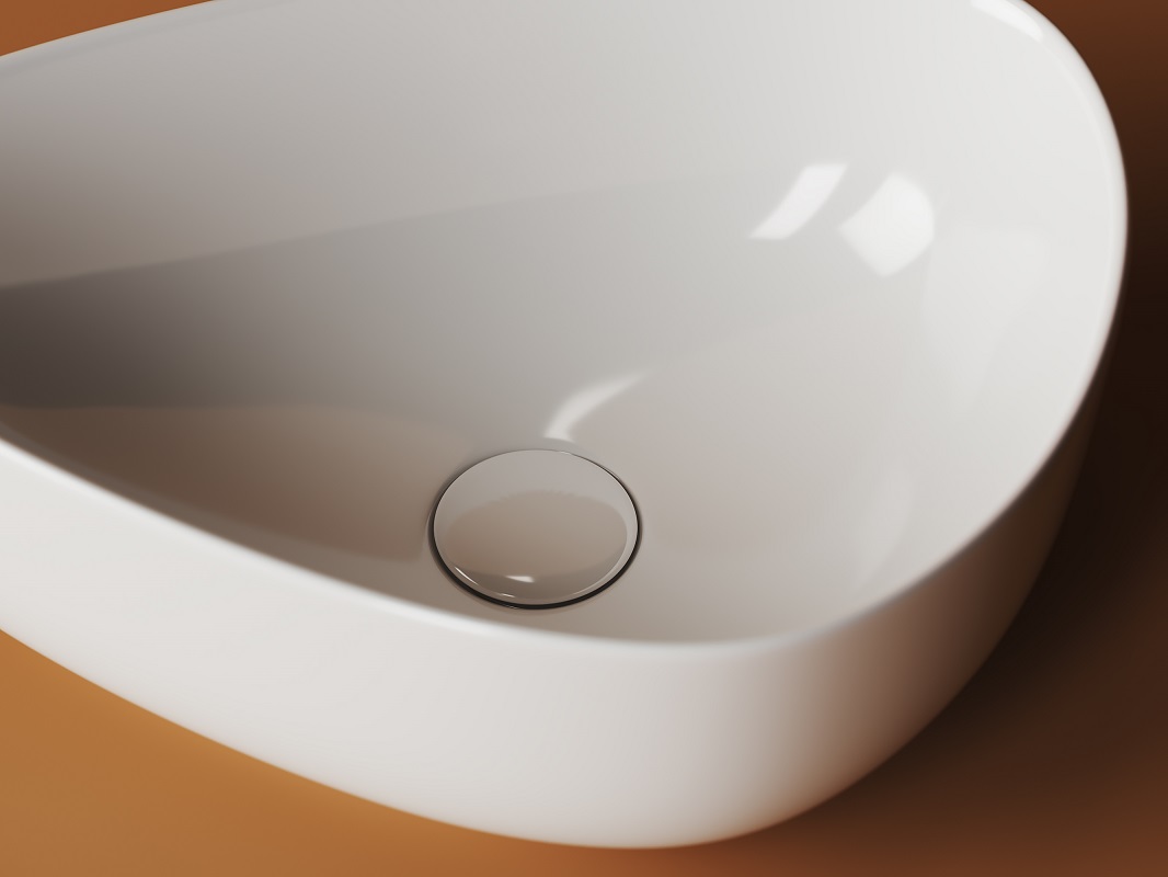 Раковина накладная Ceramica Nova Element CN5026 45.5x32 (белый), без донного клапана