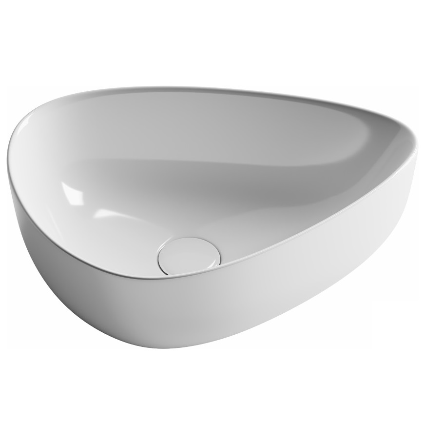Раковина накладная Ceramica Nova Element CN5026 45.5x32 (белый), без донного клапана