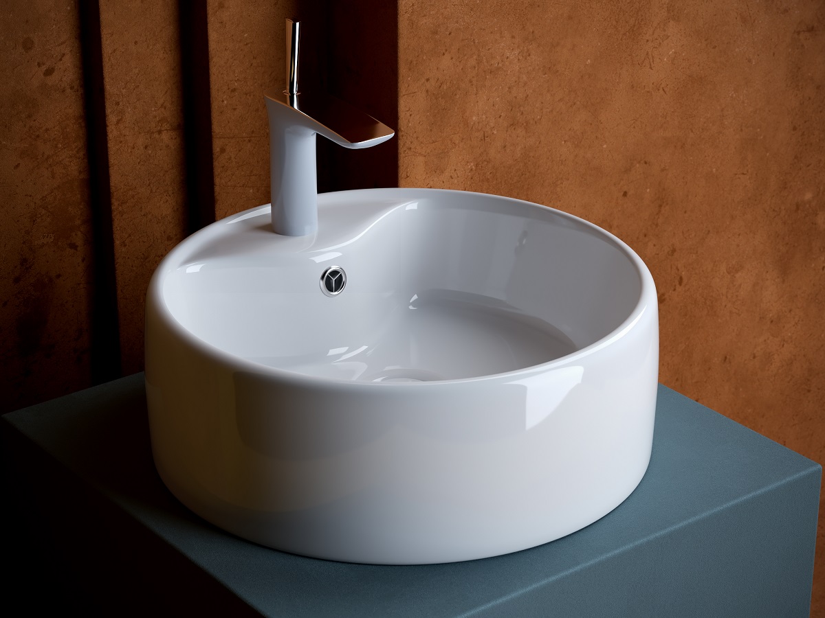 Раковина накладная Ceramica Nova Element CN5027 40x40 (белый глянцевый), без донного клапана