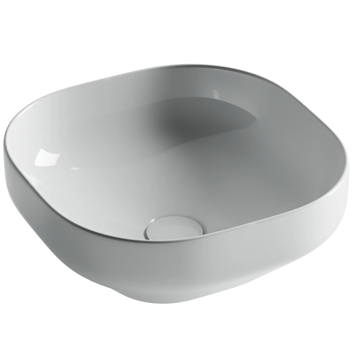 Раковина накладная Ceramica Nova Element CN5032 38x38 (белый), без донного клапана