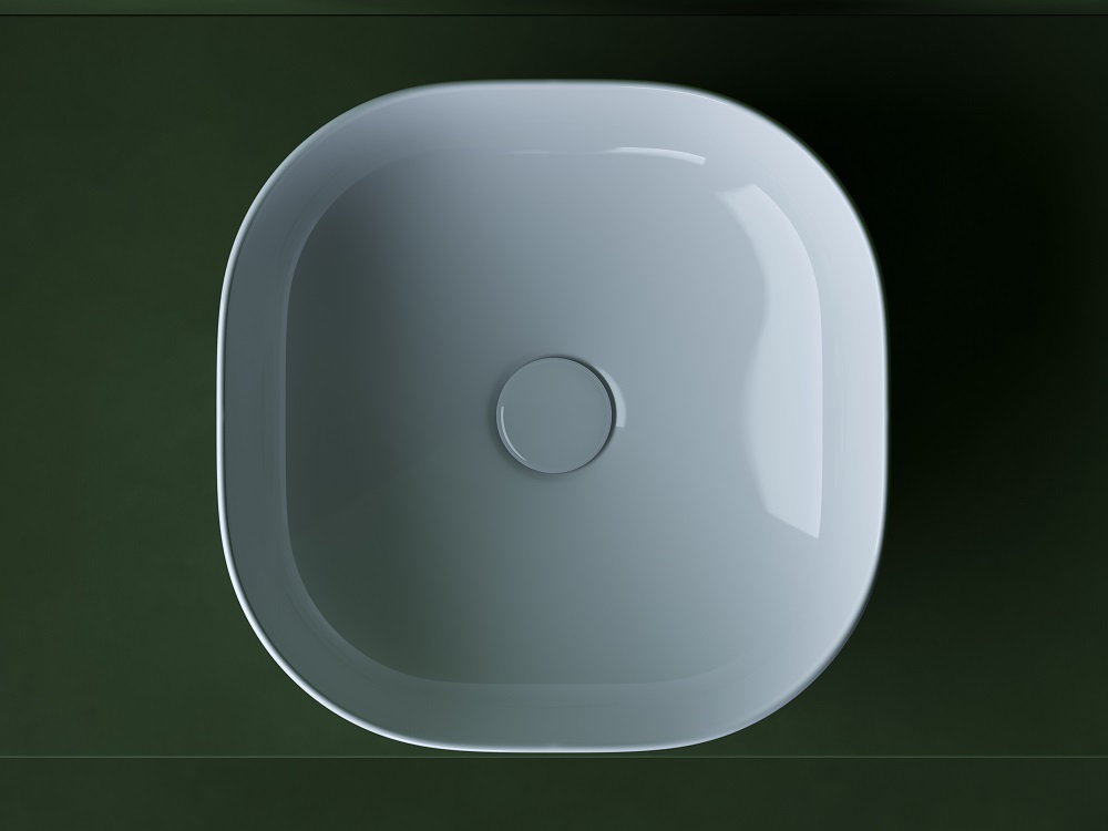 Раковина накладная Ceramica Nova Element CN5032 38x38 (белый), без донного клапана