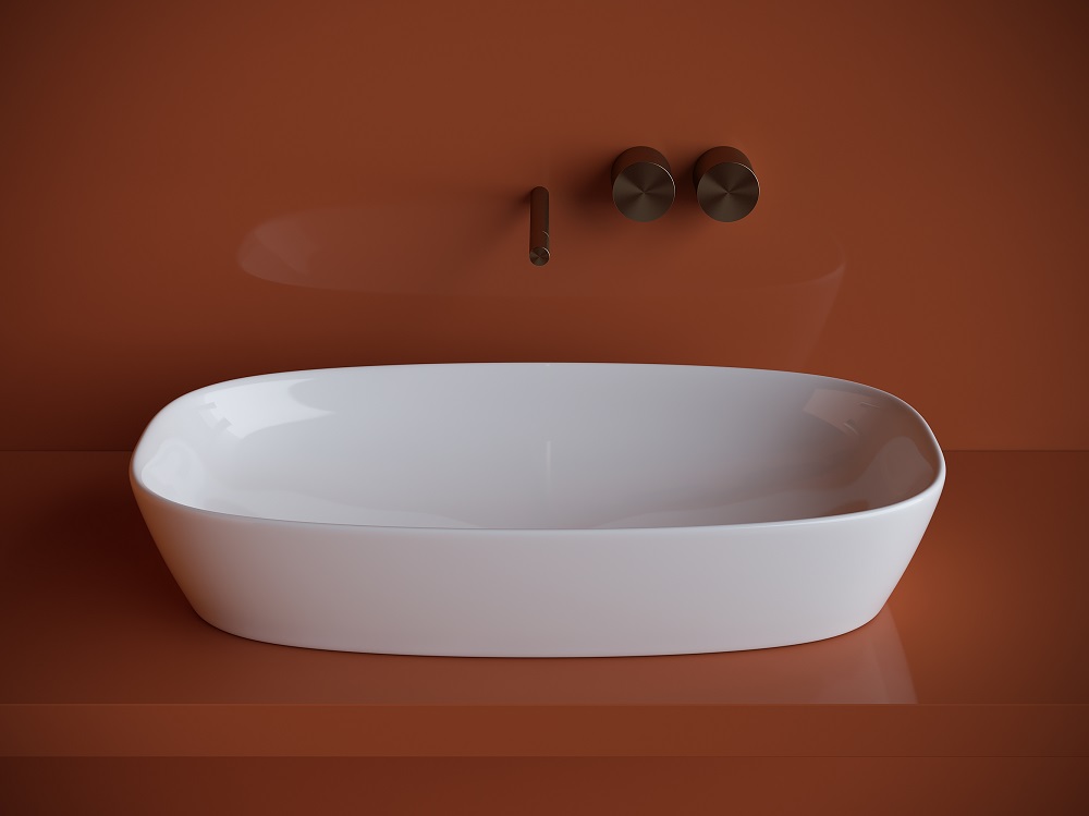 Раковина накладная Ceramica Nova Element CN5040 70x37.5 (белый), без донного клапана