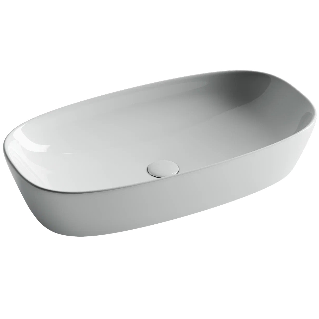 Раковина накладная Ceramica Nova Element CN5040 70x37.5 (белый), без донного клапана