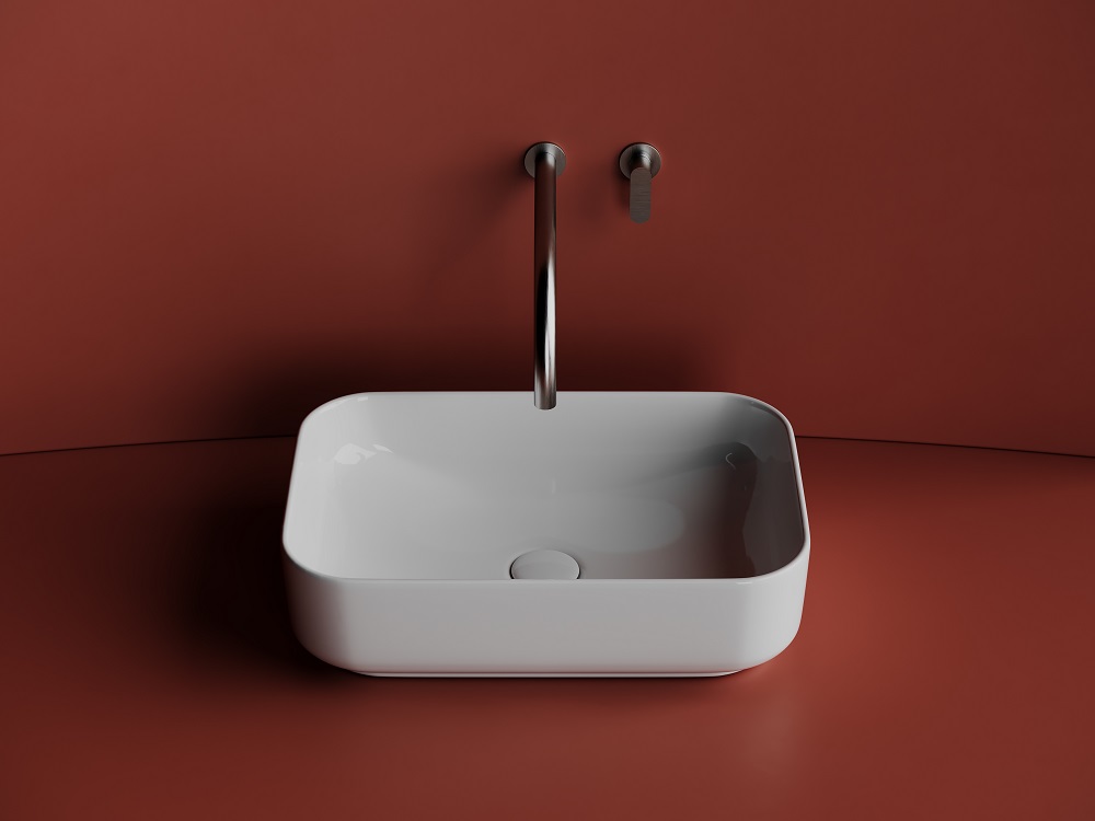 Раковина накладная Ceramica Nova Element CN5043 51x34 (белый), без донного клапана