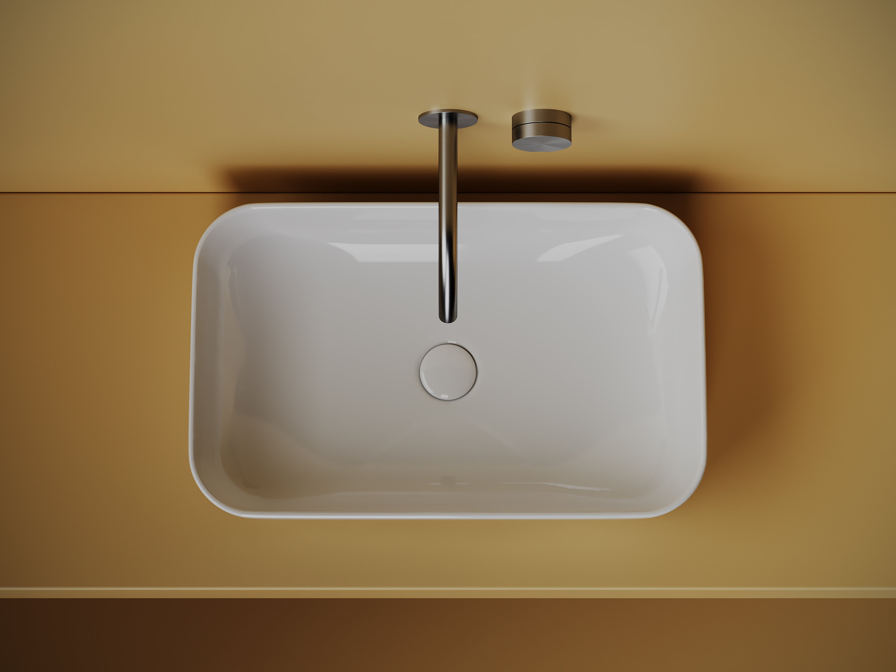 Раковина накладная Ceramica Nova Element CN5044 60.5x37.5 (белый), без донного клапана