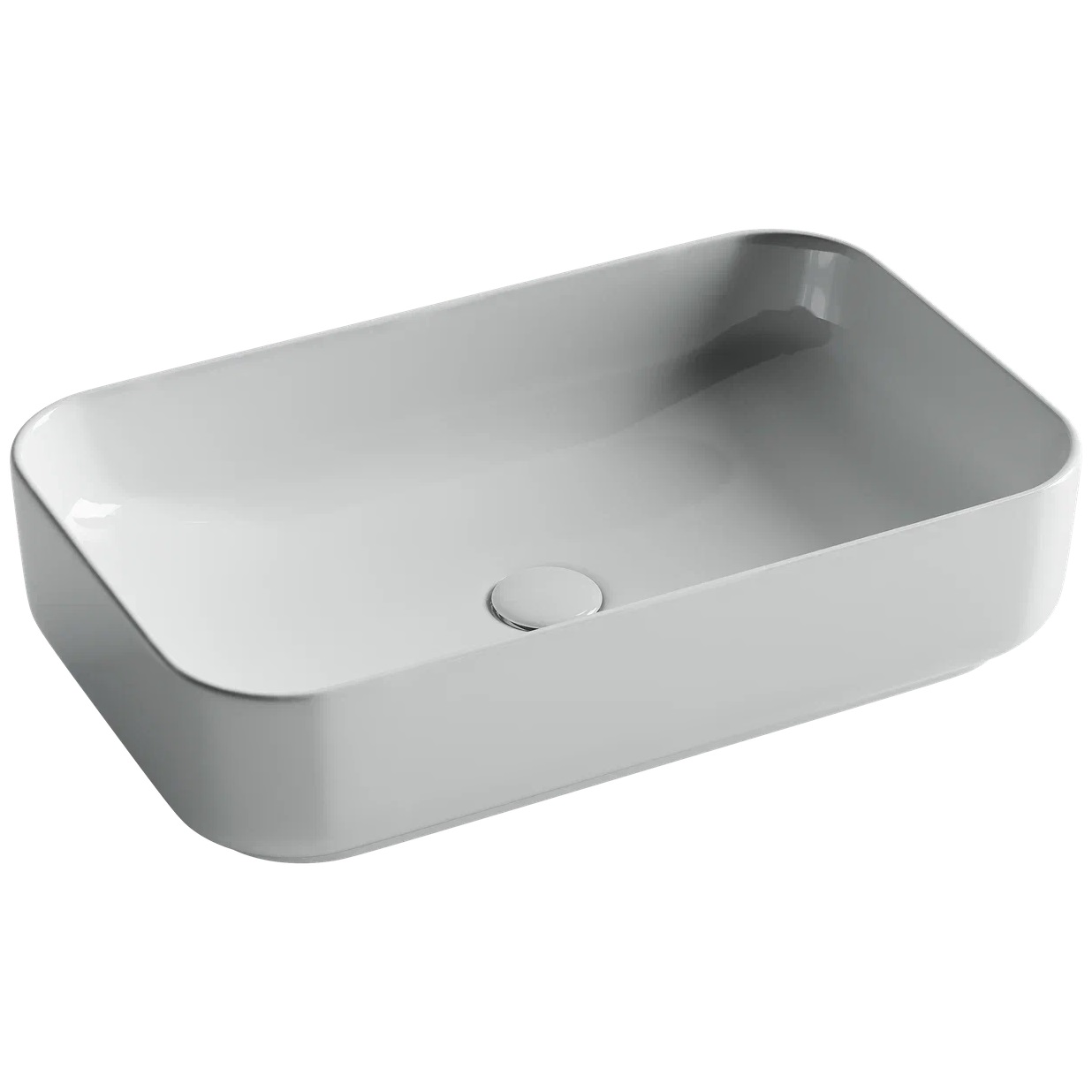 Раковина накладная Ceramica Nova Element CN5044 60.5x37.5 (белый), без донного клапана