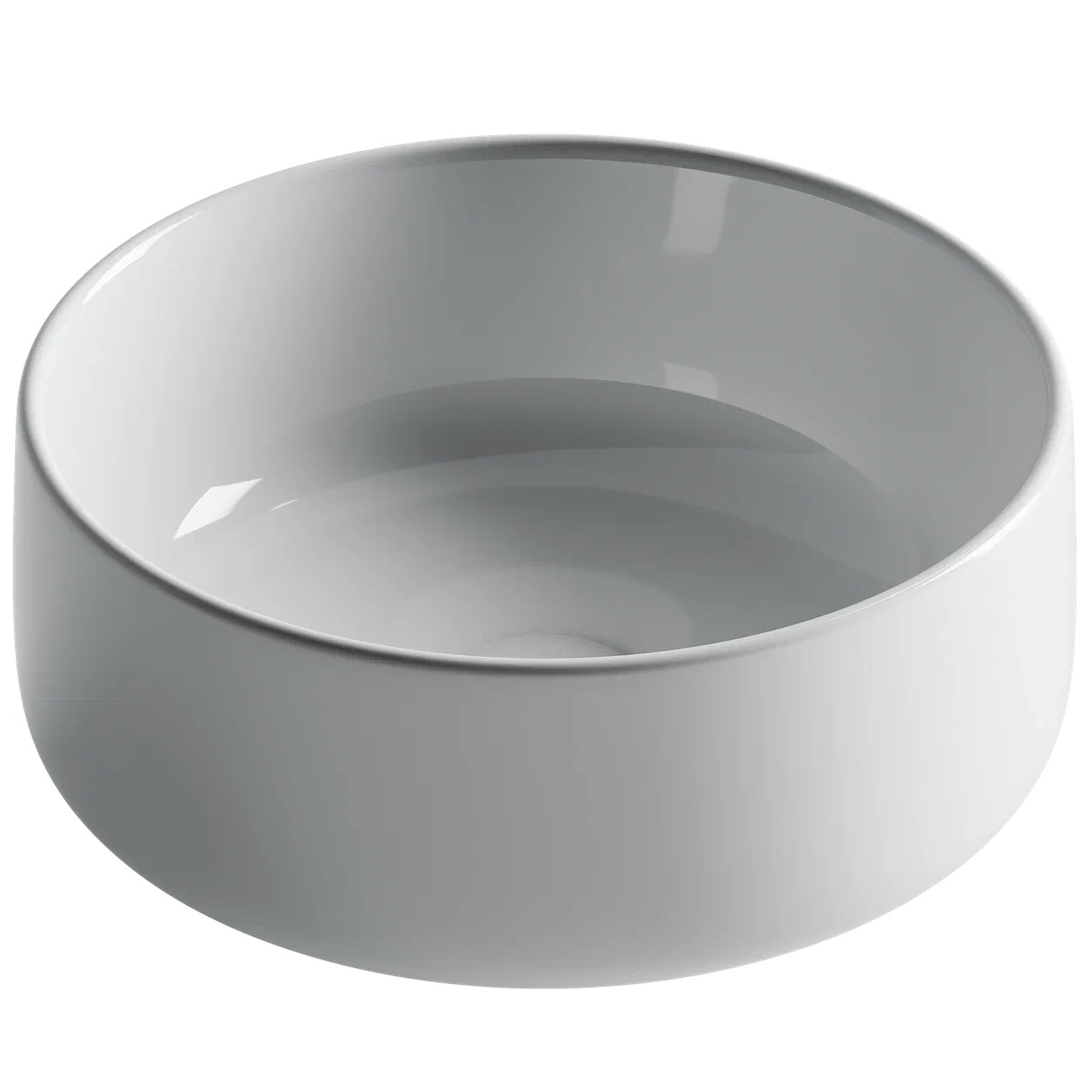 Раковина накладная Ceramicanova Element CN5047 35 см. (белый), без донного клапана