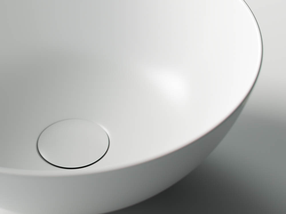 Раковина накладная Ceramica Nova Element CN6003 35.8x35.8 (белый матовый), без донного клапана