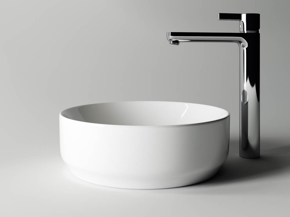 Раковина накладная Ceramica Nova Element CN6005 35.5x35.5 (белый глянцевый), без донного клапана
