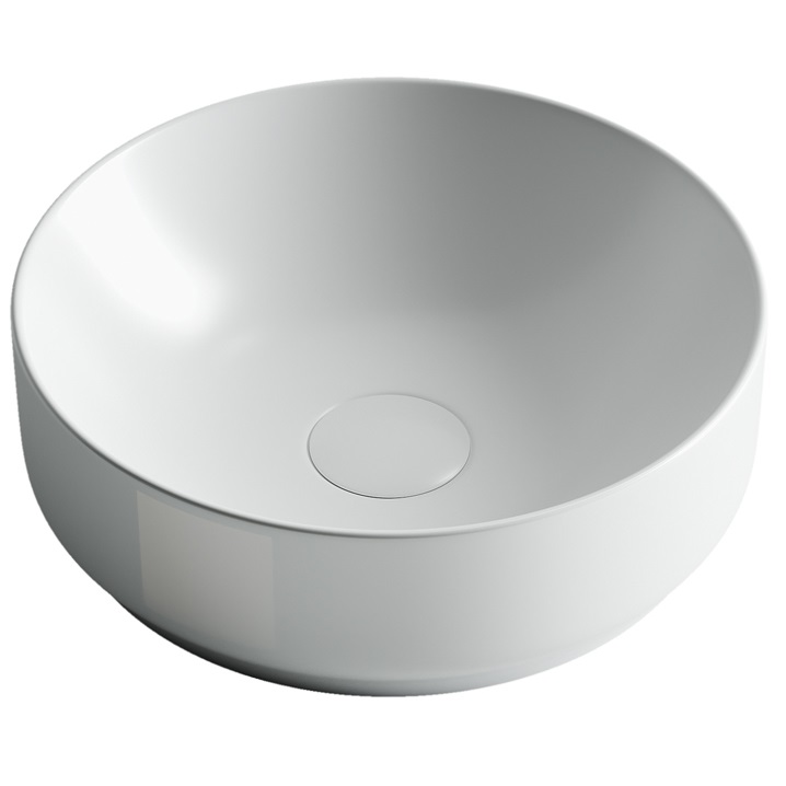 Раковина накладная Ceramica Nova Element CN6006 35.5x35.5 (белый матовый), без донного клапана