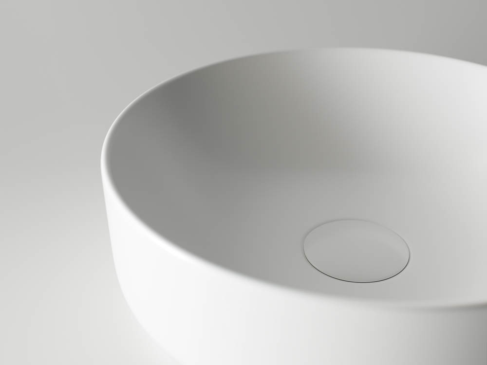 Раковина накладная Ceramica Nova Element CN6006 35.5x35.5 (белый матовый), без донного клапана