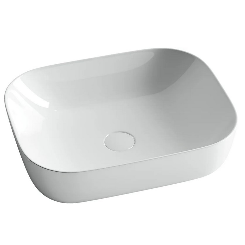 Раковина накладная Ceramica Nova Element CN6008 50.5x40.5 (белый), без донного клапана