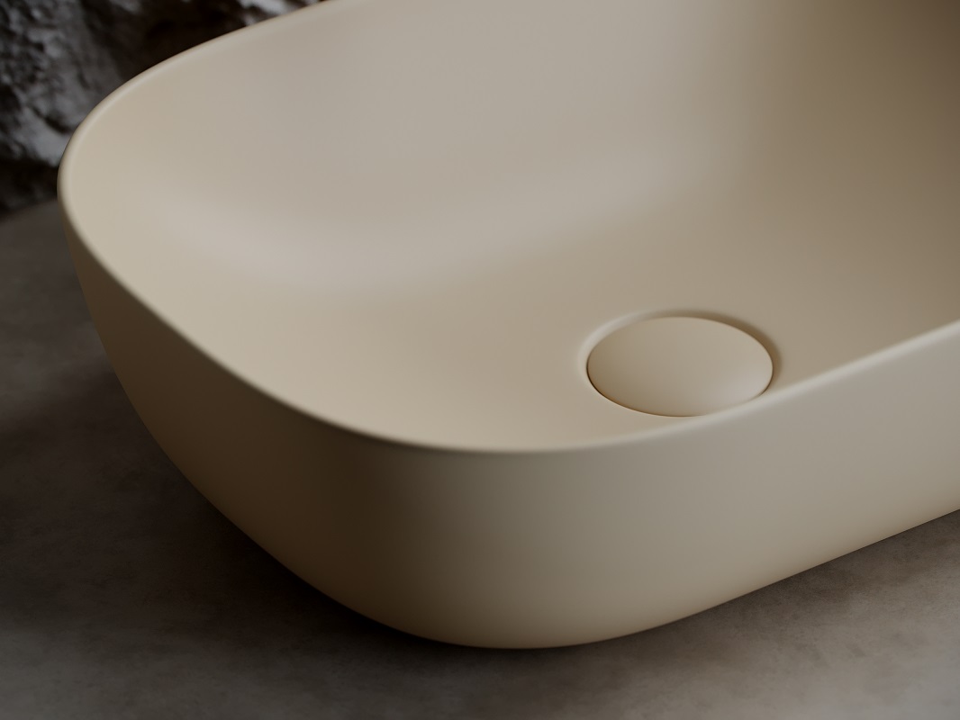 Раковина накладная Ceramica Nova Element CN6009MC 45.5x32.5 (капучино матовый), без донного клапана