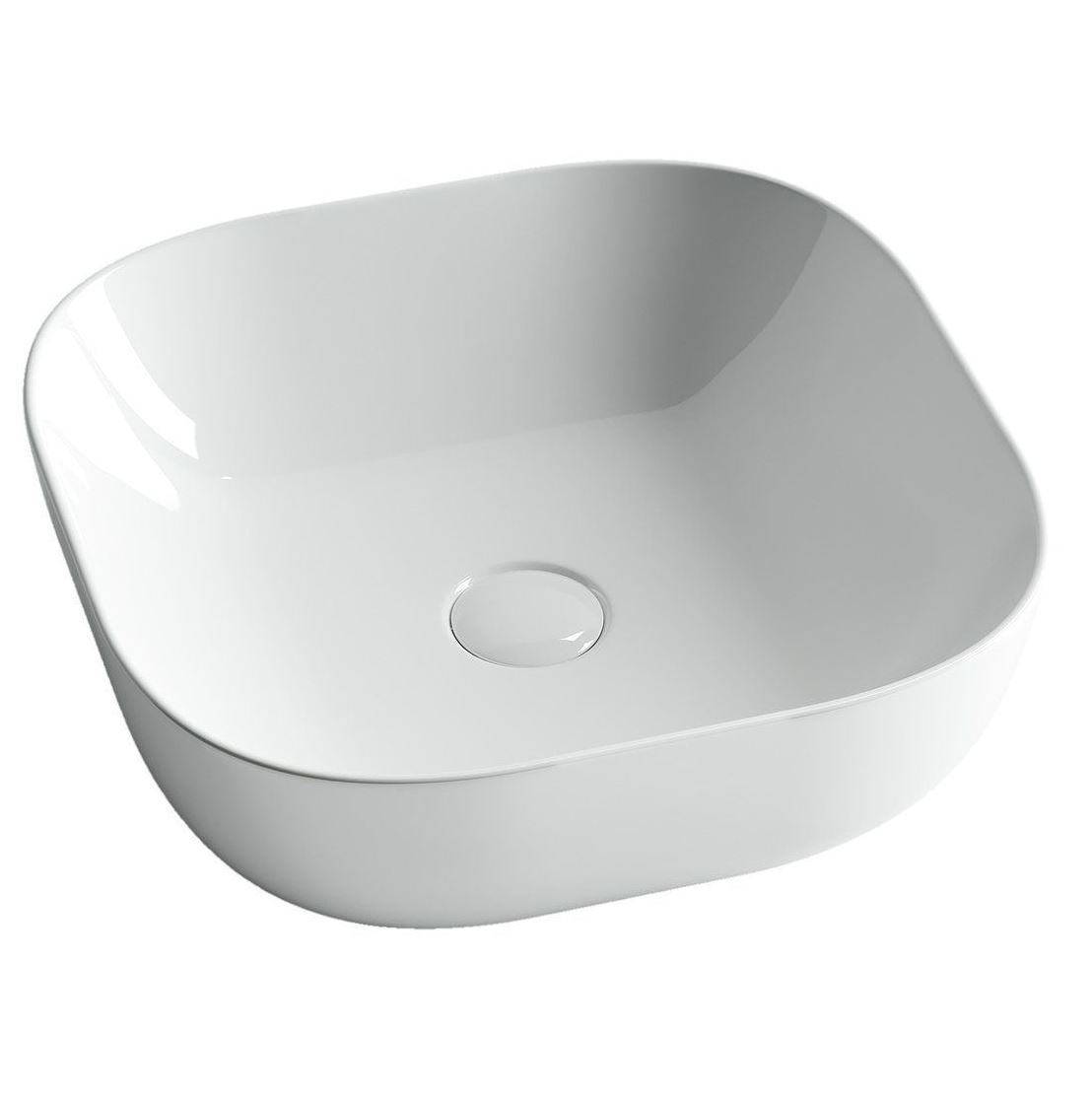 Раковина накладная Ceramica Nova Element CN6010 41.5x41.5 (белый), без донного клапана