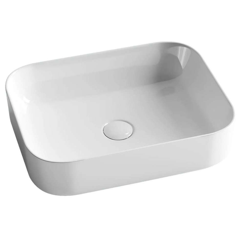 Раковина накладная Ceramica Nova Element CN6011 50x39 (белый), без донного клапана