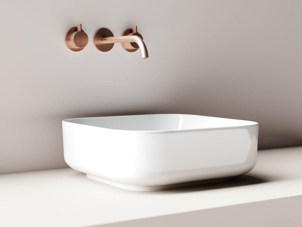 Раковина накладная Ceramica Nova Element CN6012 38.5x38.5 (белый), без донного клапана