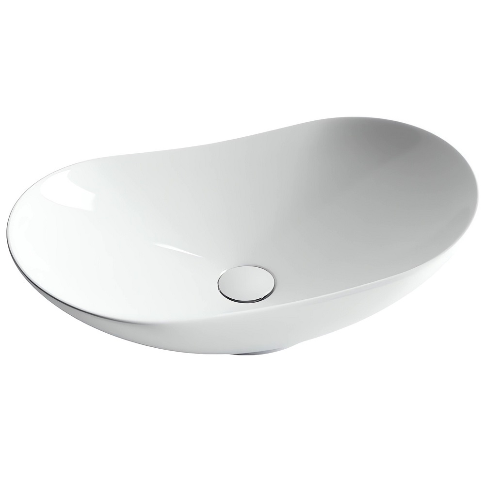 Раковина накладная Ceramica Nova Element CN6015 62x36 (белый), без донного клапана