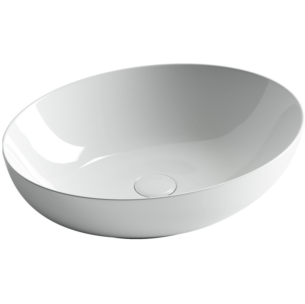 Раковина накладная Ceramica Nova Element CN6017 52x39.5 (белый глянцевый), без донного клапана