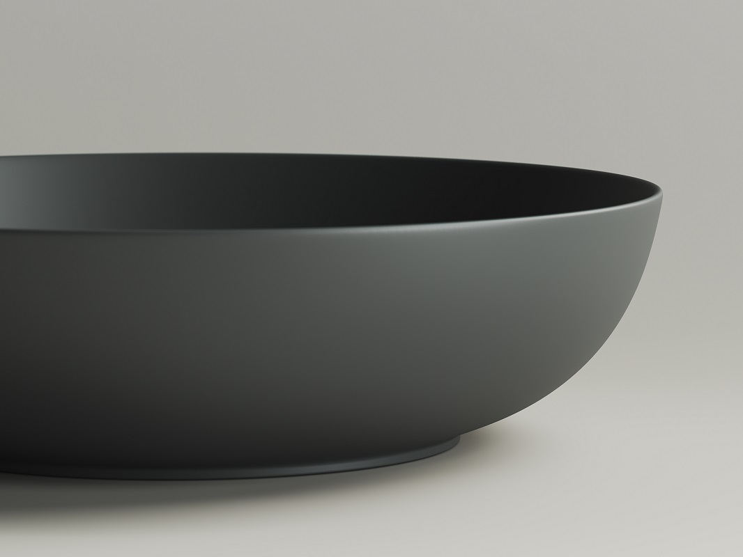 Раковина накладная Ceramica Nova Element CN6017MDH 52x39.5 (Темный Антрацит Матовый), без донного клапана