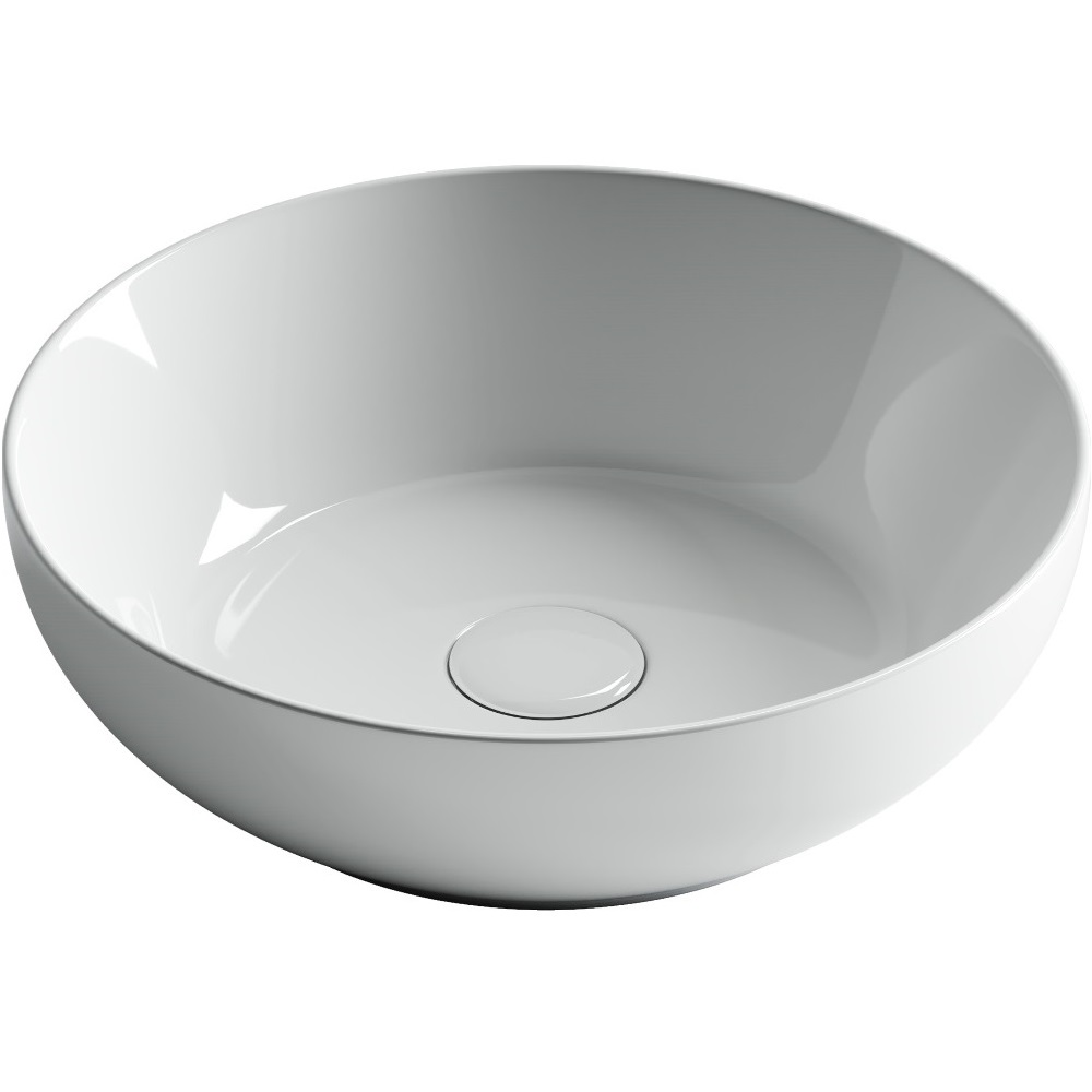 Раковина накладная Ceramica Nova Element CN6020 37x37 (белый), без донного клапана