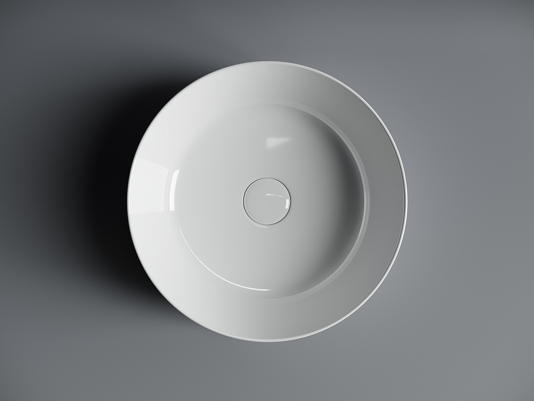 Раковина накладная Ceramica Nova Element CN6020 37x37 (белый), без донного клапана