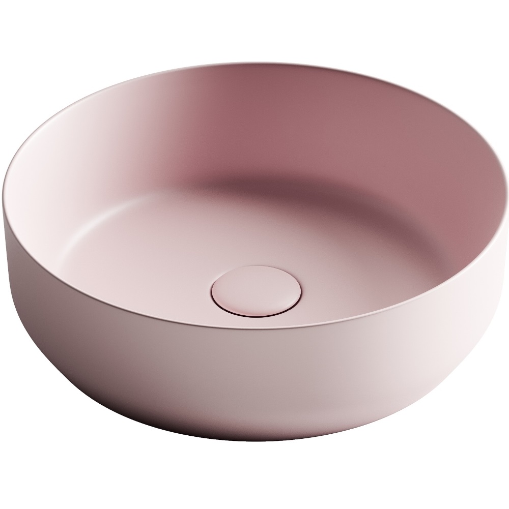 Раковина накладная Ceramica Nova Element CN6022MP 39x39 (розовый), без донного клапана