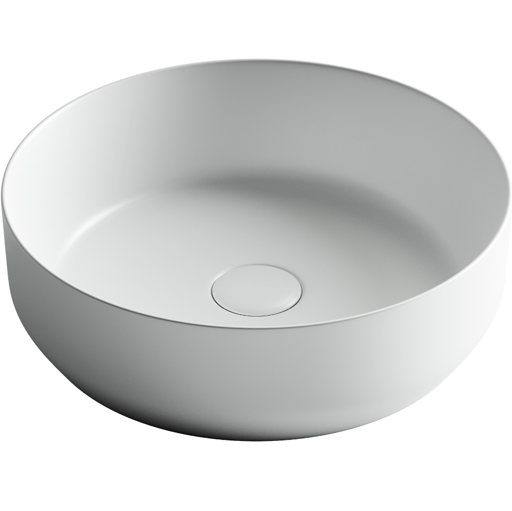 Раковина накладная Ceramica Nova Element CN6022MW 39x39 (белый матовый), без донного клапана