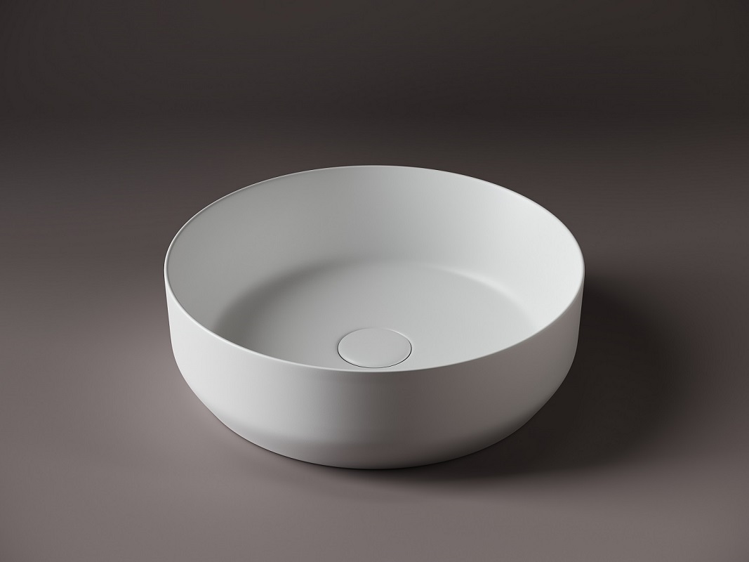 Раковина накладная Ceramica Nova Element CN6022MW 39x39 (белый матовый), без донного клапана