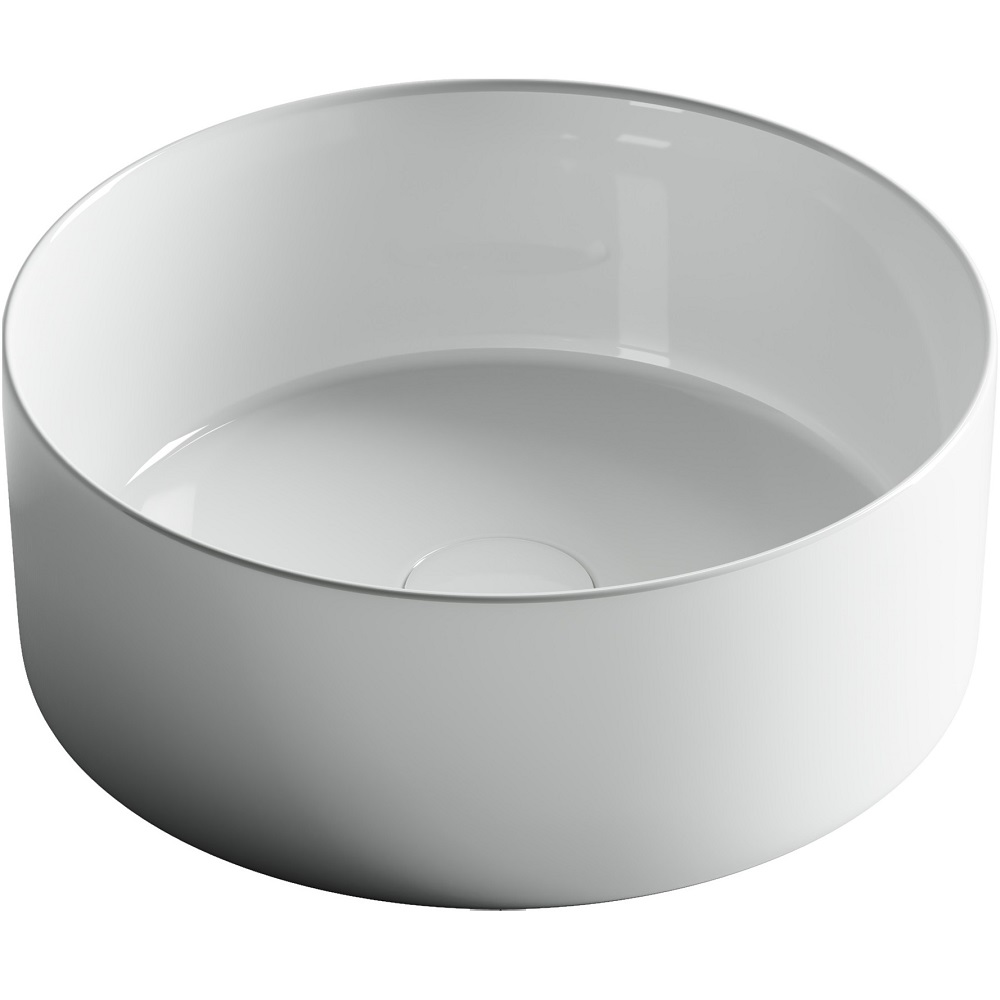 Раковина накладная Ceramica Nova Element CN6032 35.8x35.8 (белый глянцевый), без донного клапана