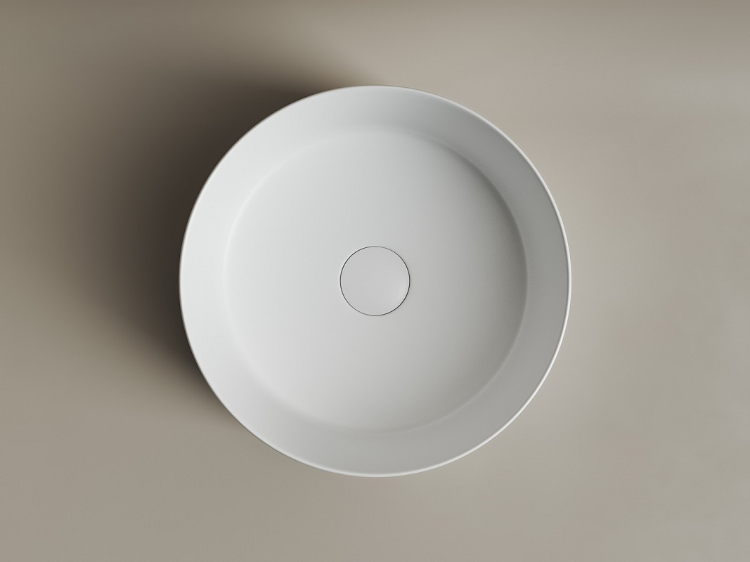 Раковина накладная Ceramica Nova Element CN6032MW 35.8x35.8 (белый матовый), без донного клапана
