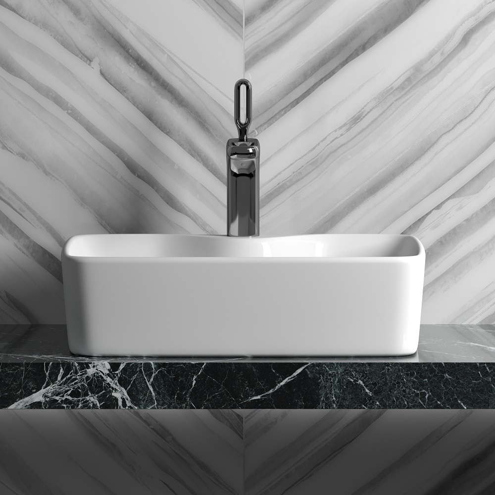 Раковина накладная Ceramica Nova Element CN6033 48x37 (белый), без донного клапана