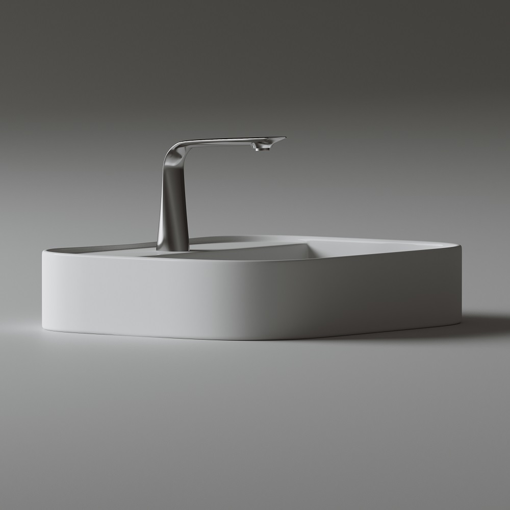 Раковина накладная Ceramica Nova Element CN6034 55x45 (белый), без донного клапана