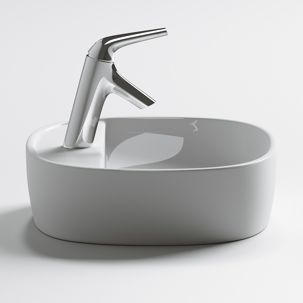 Раковина накладная Ceramica Nova Element CN6036 50x38 (белый), без донного клапана