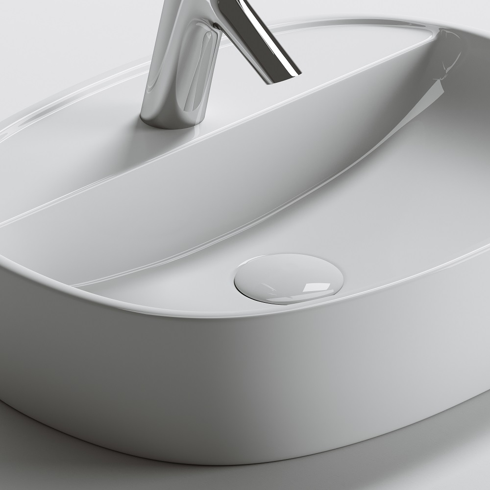 Раковина накладная Ceramica Nova Element CN6036 50x38 (белый), без донного клапана