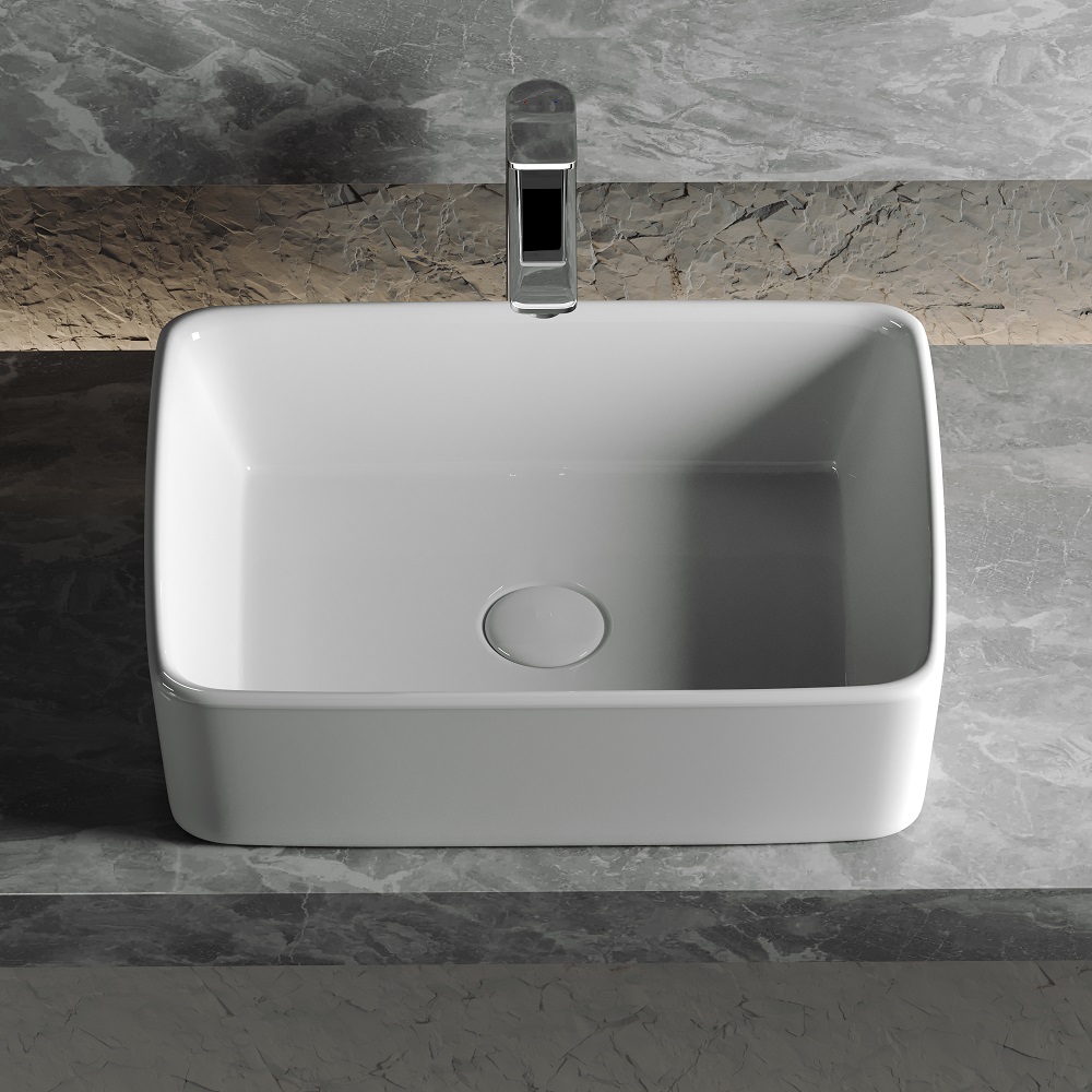 Раковина накладная Ceramica Nova Element CN6037 48x37(белый), без донного клапана