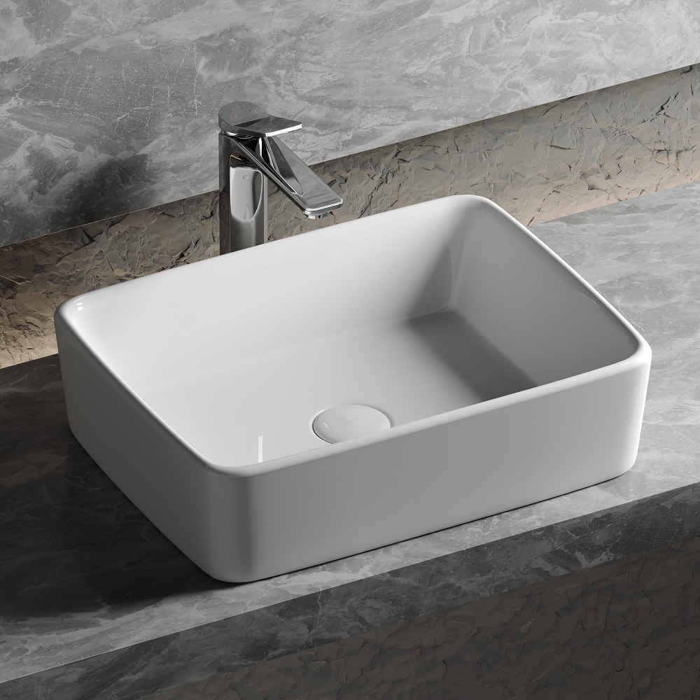 Раковина накладная Ceramica Nova Element CN6037 48x37(белый), без донного клапана