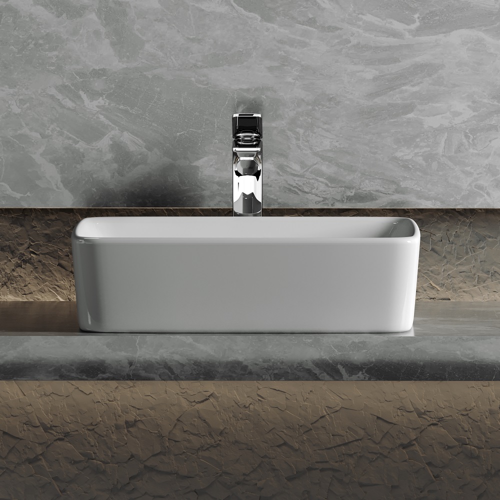 Раковина накладная Ceramica Nova Element CN6037 48x37(белый), без донного клапана