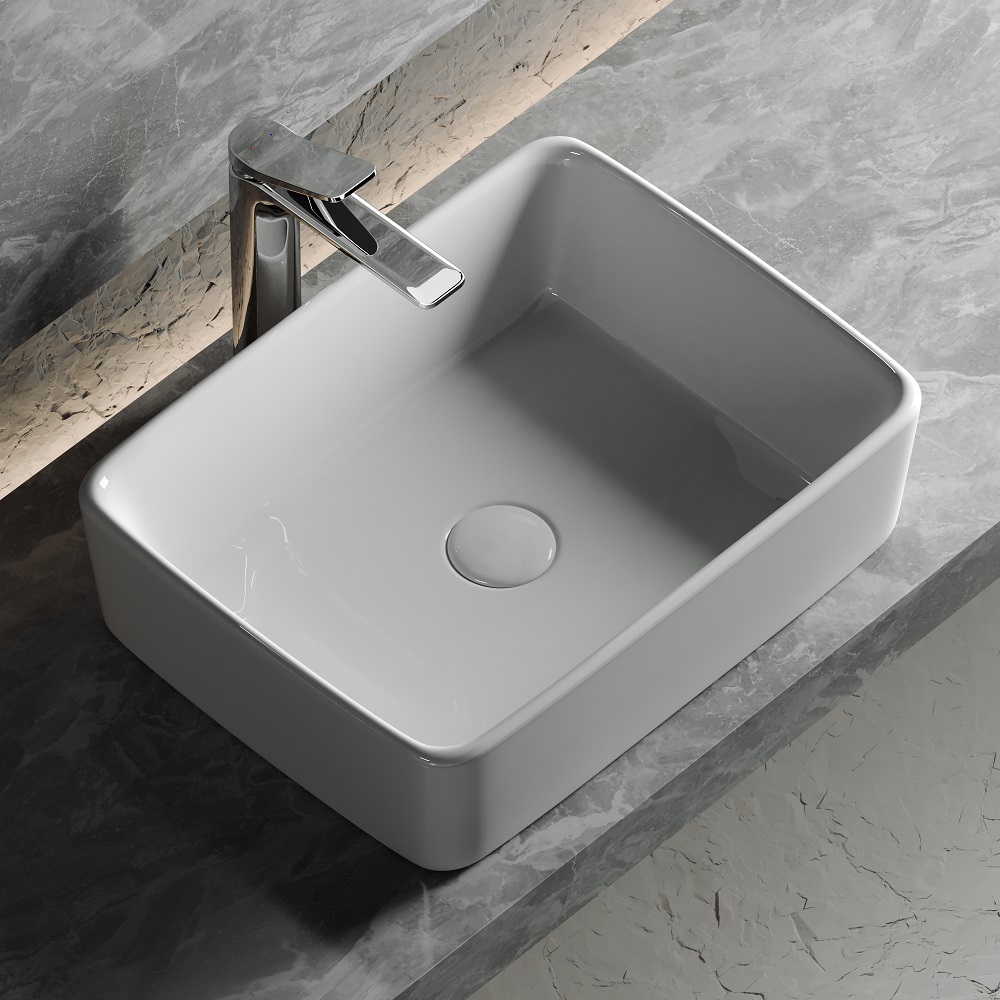 Раковина накладная Ceramica Nova Element CN6037 48x37(белый), без донного клапана