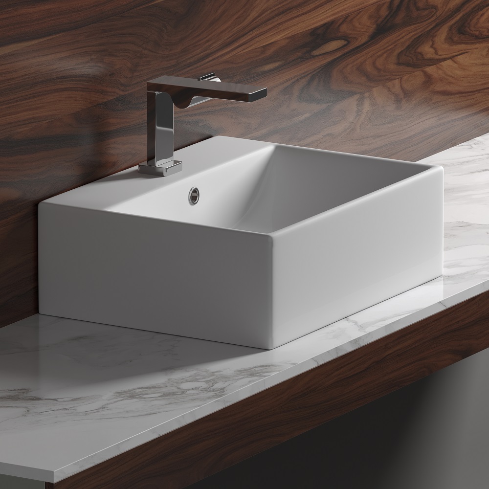Раковина накладная Ceramica Nova Element CN6040 50x41(белый), без донного клапана