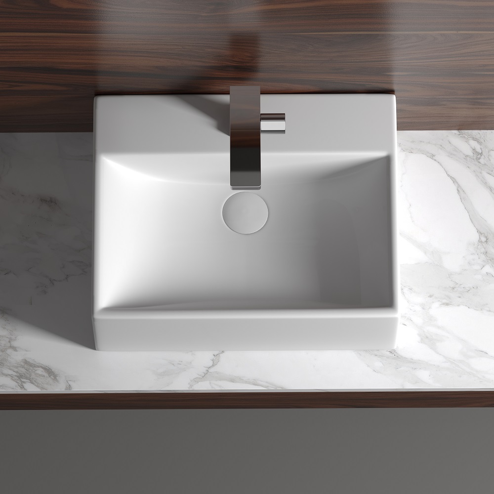 Раковина накладная Ceramica Nova Element CN6040 50x41(белый), без донного клапана