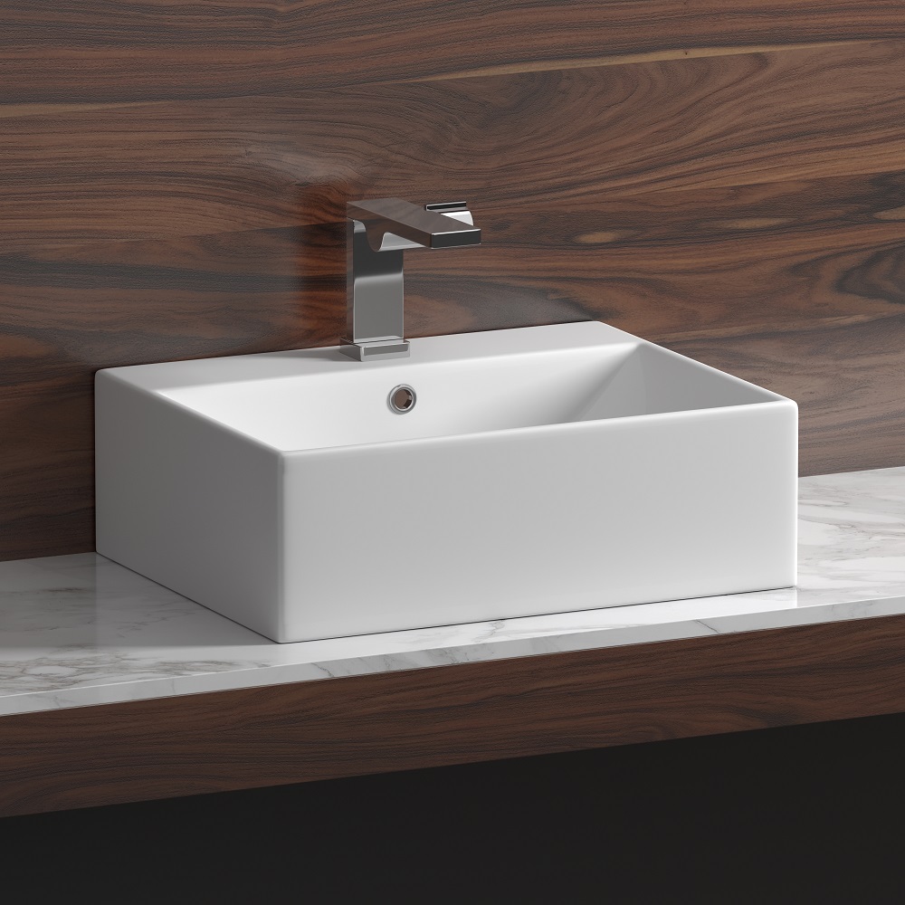 Раковина накладная Ceramica Nova Element CN6040 50x41(белый), без донного клапана